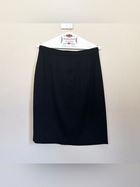 Studio Black Pencil Skirt with Clean Waistband